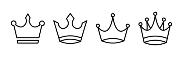 Crown Icon Vector Crown Symbol Web Site Design — Stock Vector