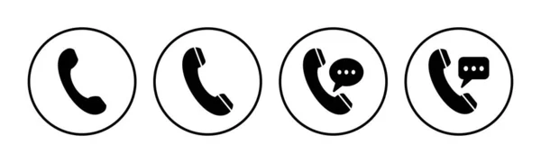 Wezwij Wektor Ikony Wektor Ikony Telefonu — Wektor stockowy