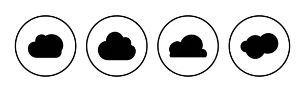 Вектор Значка Облака Облачные Данные Облачные Услуги — стоковый вектор