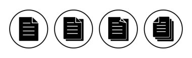 Belge simgesi vektörü. Kağıt ikonu. Dosya Simgesi