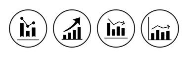 Grafik simgesi vektörü büyüyor. Grafik simgesi. Grafik Simgesi