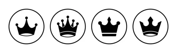 Crown Icon Vector Crown Symbol Web Site Design — Stock Vector