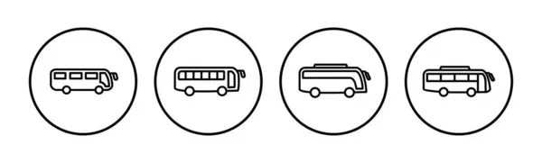 Busz Ikon Vektor Busz Vektor Ikon — Stock Vector