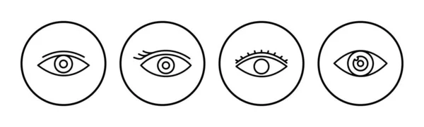 Ícone Ocular Olhar Ícone Visão Ícone Vetor Ocular —  Vetores de Stock