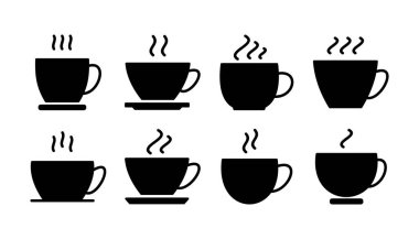 Kahve ikonu vektörü. Kahve fincanı ikonu. kupa