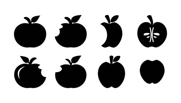 Vetor Ícone Apple Símbolo Maçã — Vetor de Stock