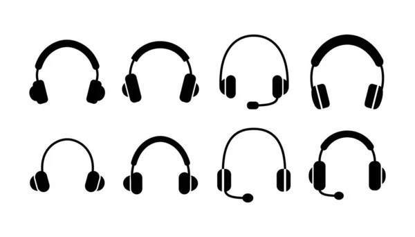 Headphone Icon Vector Headphones Earphones Icon Headset — Stock Vector