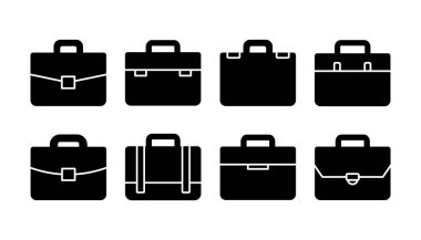 Evrak çantası ikon vektörü. Portföy vektör simgesi. bavul simgesi