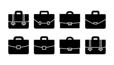 Evrak çantası ikon vektörü. Portföy vektör simgesi. bavul simgesi