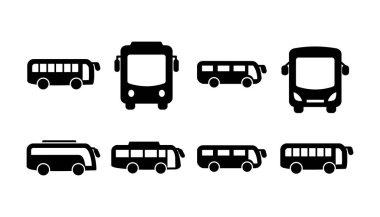 Otobüs simgesi vektörü. bus vektör simgesi