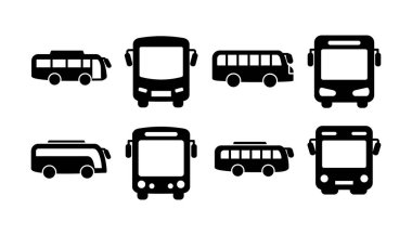 Otobüs simgesi vektörü. bus vektör simgesi