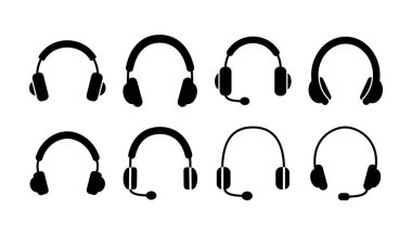 Kulaklık ikonu vektörü. Kulaklık ikonu. kulaklık