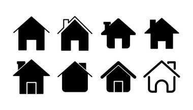 Ev simgesi vektörü. Ev vektörü simgesi