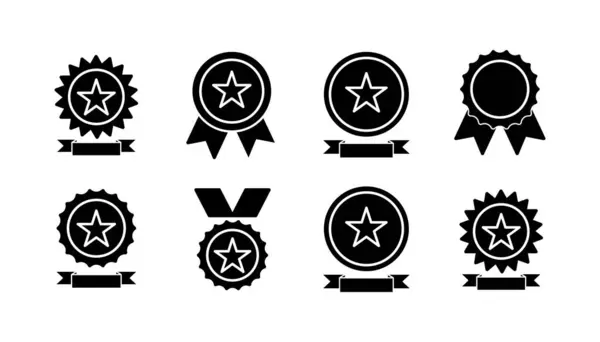Atteindre Vecteur Icône Médaille Icône Vecteur Prix Certificat Approuvé — Image vectorielle
