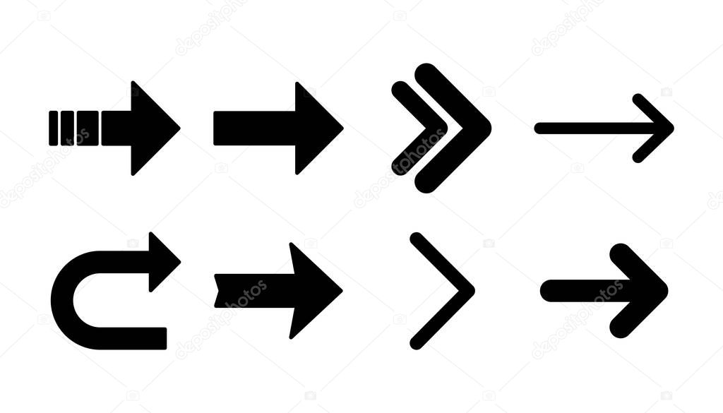 Arrow icon. Arrow symbol. Arrow icon for your web design.
