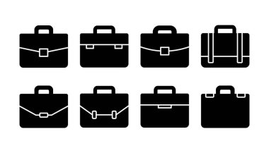 Evrak çantası ikon vektörü. Portföy vektör simgesi. bavul simgesi