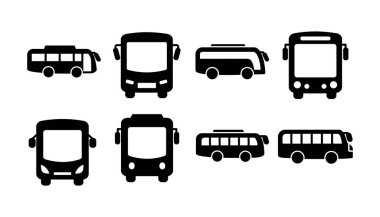 Otobüs simgesi vektörü. bus vektör simgesi