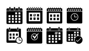 Takvim simgesi vektörü. Takvim sembolü