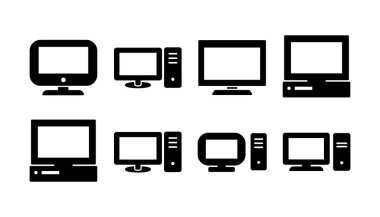 Bilgisayar simgesi vektörü. bilgisayar izleme simgesi.