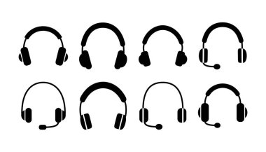 Kulaklık ikonu vektörü. Kulaklık ikonu. kulaklık