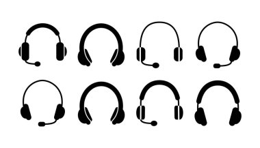 Kulaklık ikonu vektörü. Kulaklık ikonu. kulaklık