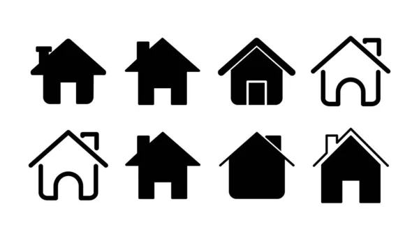 Home Icon Vector Huis Vector Icoon — Stockvector