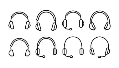 Kulaklık ikonu vektörü. Kulaklık ikonu. kulaklık