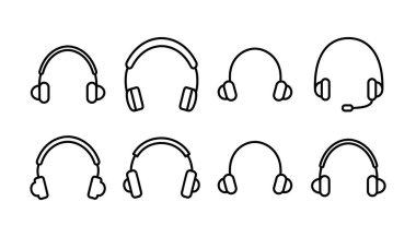 Kulaklık ikonu vektörü. Kulaklık ikonu. kulaklık