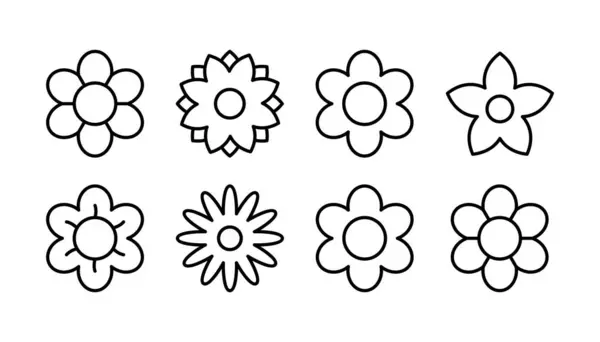 Çiçek ikonu vektörü. Çiçek ikonu. çiçek logosu