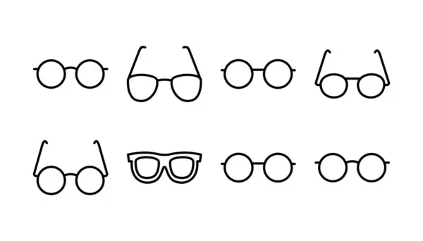 Szemüveg Ikon Vektor Szemüveg Ikon Napszemüveg — Stock Vector