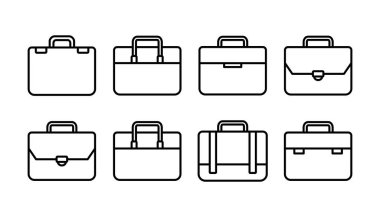 Evrak çantası ikon vektörü. Portföy vektör simgesi. bavul simgesi