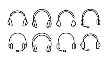 Kulaklık ikonu vektörü. Kulaklık ikonu. kulaklık
