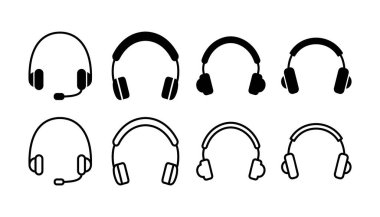 Kulaklık ikonu vektörü. Kulaklık ikonu. kulaklık