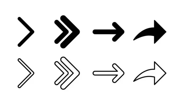 Ikona Šipky Symbol Šípu Ikona Šipky Pro Váš Webový Design — Stockový vektor
