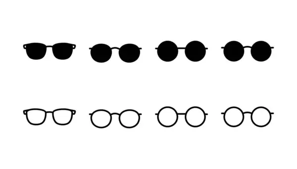 Ícone Vetor Óculos Ícone Óculos Olho Óculos Sol —  Vetores de Stock