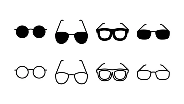 Ícone Vetor Óculos Ícone Óculos Olho Óculos Sol —  Vetores de Stock