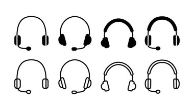 Kulaklık ikonu vektörü. Kulaklık ikonu. kulaklık