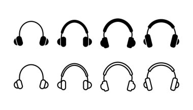 Kulaklık ikonu vektörü. Kulaklık ikonu. kulaklık