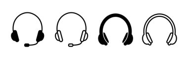 Kulaklık ikonu vektörü. Kulaklık ikonu. kulaklık