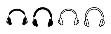 Kulaklık ikonu vektörü. Kulaklık ikonu. kulaklık