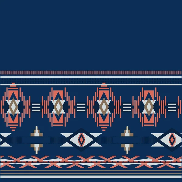 Ілюстрація Візерунок Племінний Етнічний Дизайн Кольорами Стилем Моди — стоковий вектор