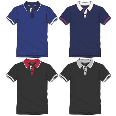 Futbol forması, futbol takımı, golf, tenis, spor kıyafetleri için tişört modeli tasarımı.