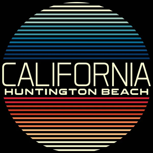 Illusztráció Vektor Surf California Trópusi Stílus Gradiens Háttér — Stock Vector