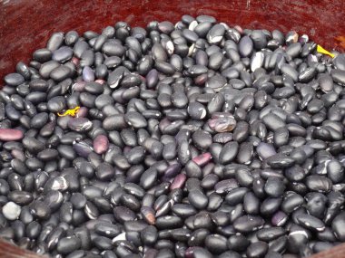 Siyah fasulye arkaplan dokusu yiyecek