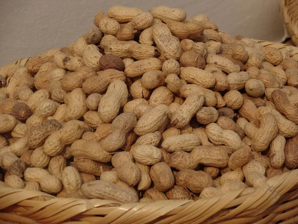 peanut with shell texture. peanut food background.