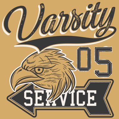 Sportif metin Uluslararası Turnuva, Moda Tasarımı ile Okul Kartalı.