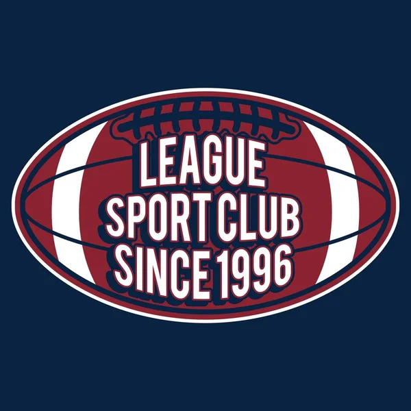 Американский Футбольный Чемпион Значок Логотип Этикетка Знаки Отличия Стиле Ретро — стоковый вектор