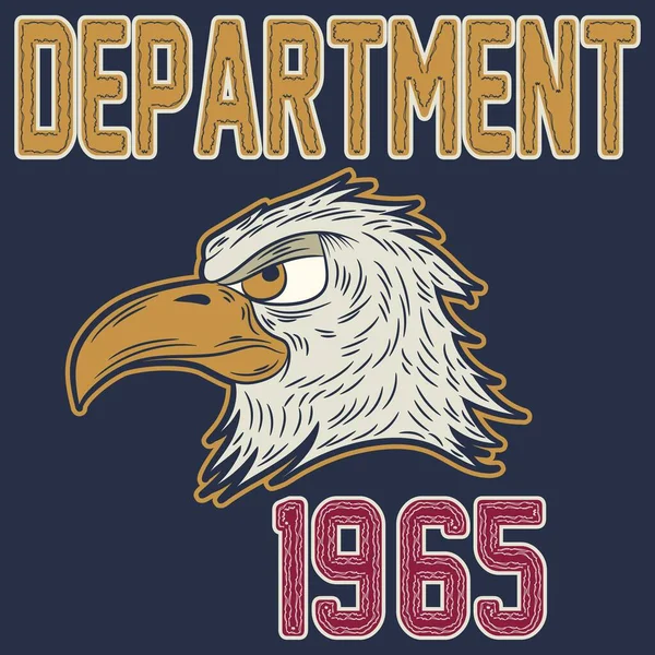 Illustration Aigle Emblème Moto Graphisme American Eagle Emblem — Image vectorielle