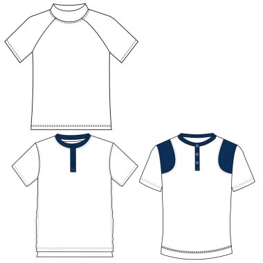 Siluetler ya da uzun kollu, kısa kollu tişörtler, çocuklar, kadınlar ve erkekler için. sezon koleksiyonu