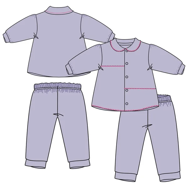 婴儿服装的矢量图 男婴服装的流行设计 您可以在您的集合中使用它作为基座 为它添加任何您想要的颜色 并放置您的打印模式 图库矢量图片